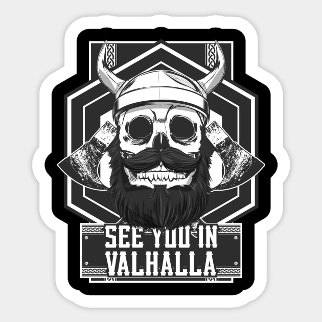 Valhalla Tshirt See You In Valhalla Sticker by avshirtnation